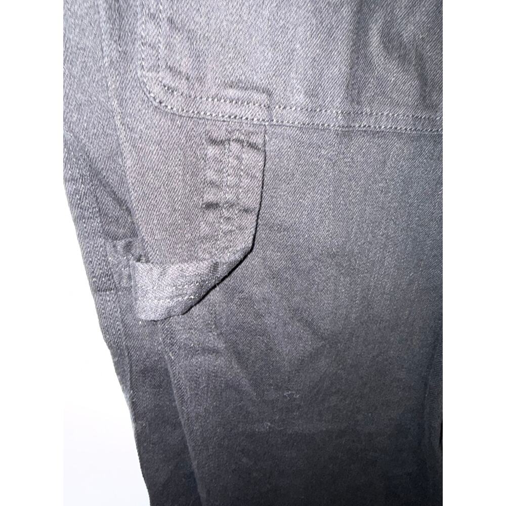 ModCloth x Black Friday Plus 18 White Skeleton Cargo Carpenter Jeans EUC Goth - Picture 5 of 9